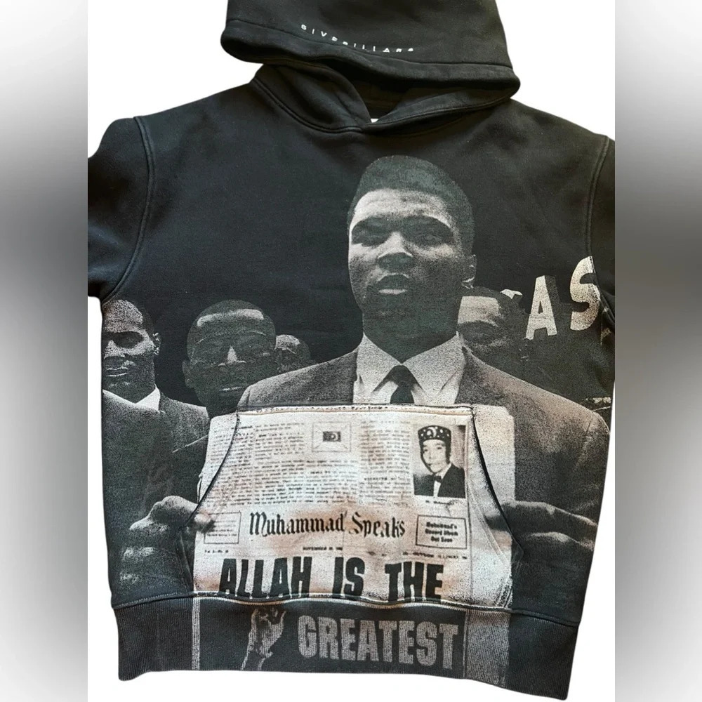 5ivepillars Muhammad Ali The Greatest Graphic Hoodie Size Medium - Picture 3 of 8